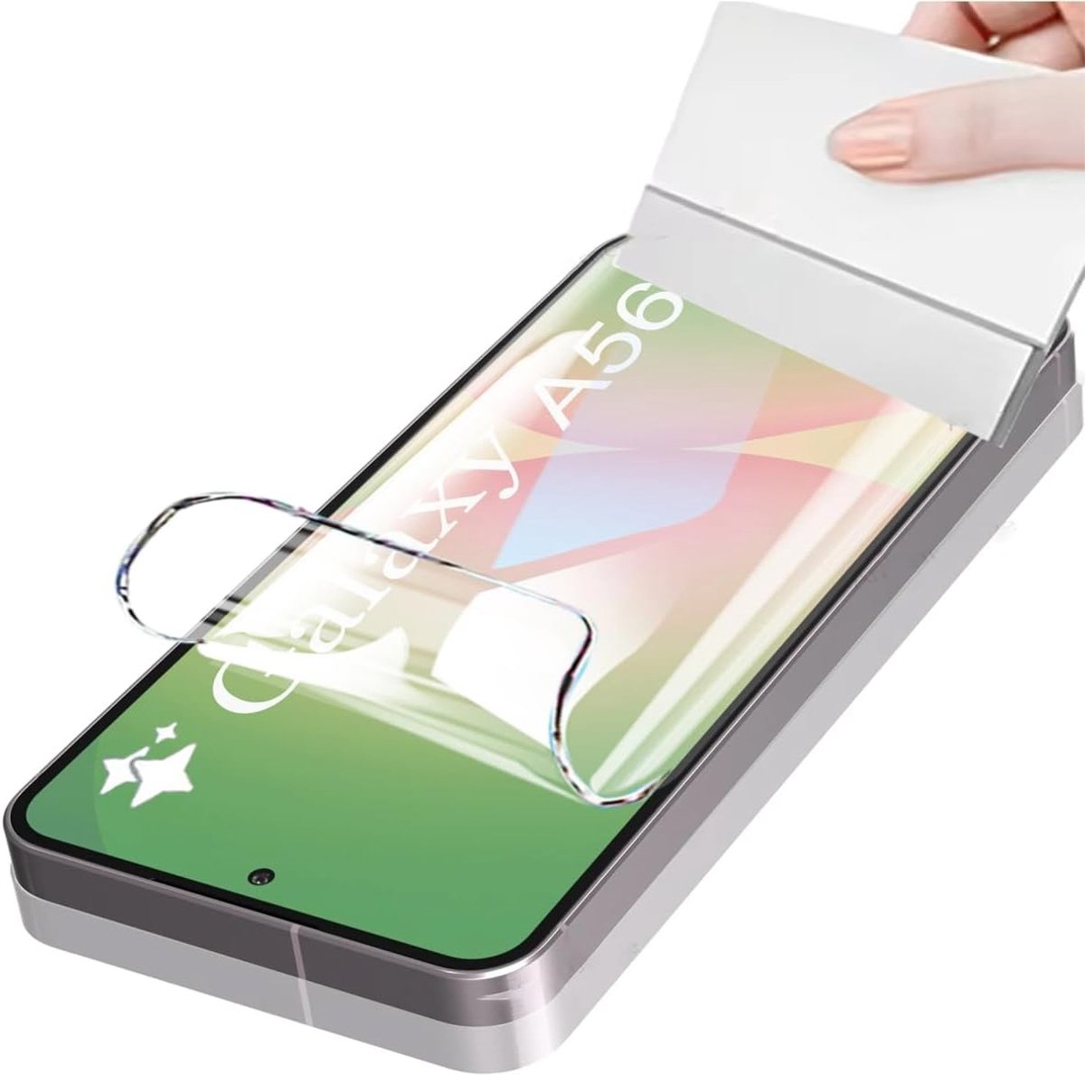 2 stuks hydrogel-displaybeschermfolie voor Samsung Galaxy A56 5G 6,7 inch (17 cm), flexibele folie, zachte TPU, displaybeschermfolie [HD]