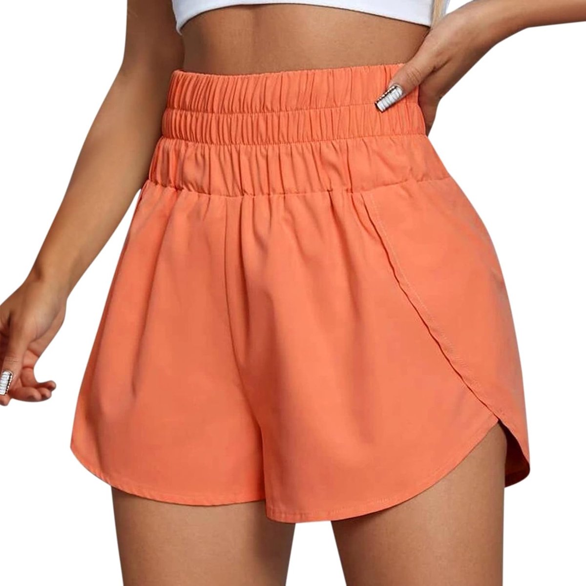 2025 Sneldrogende hardloopshorts voor dames workout elastische taille sportieve yogabroek sportbroek heren shorts polyester
