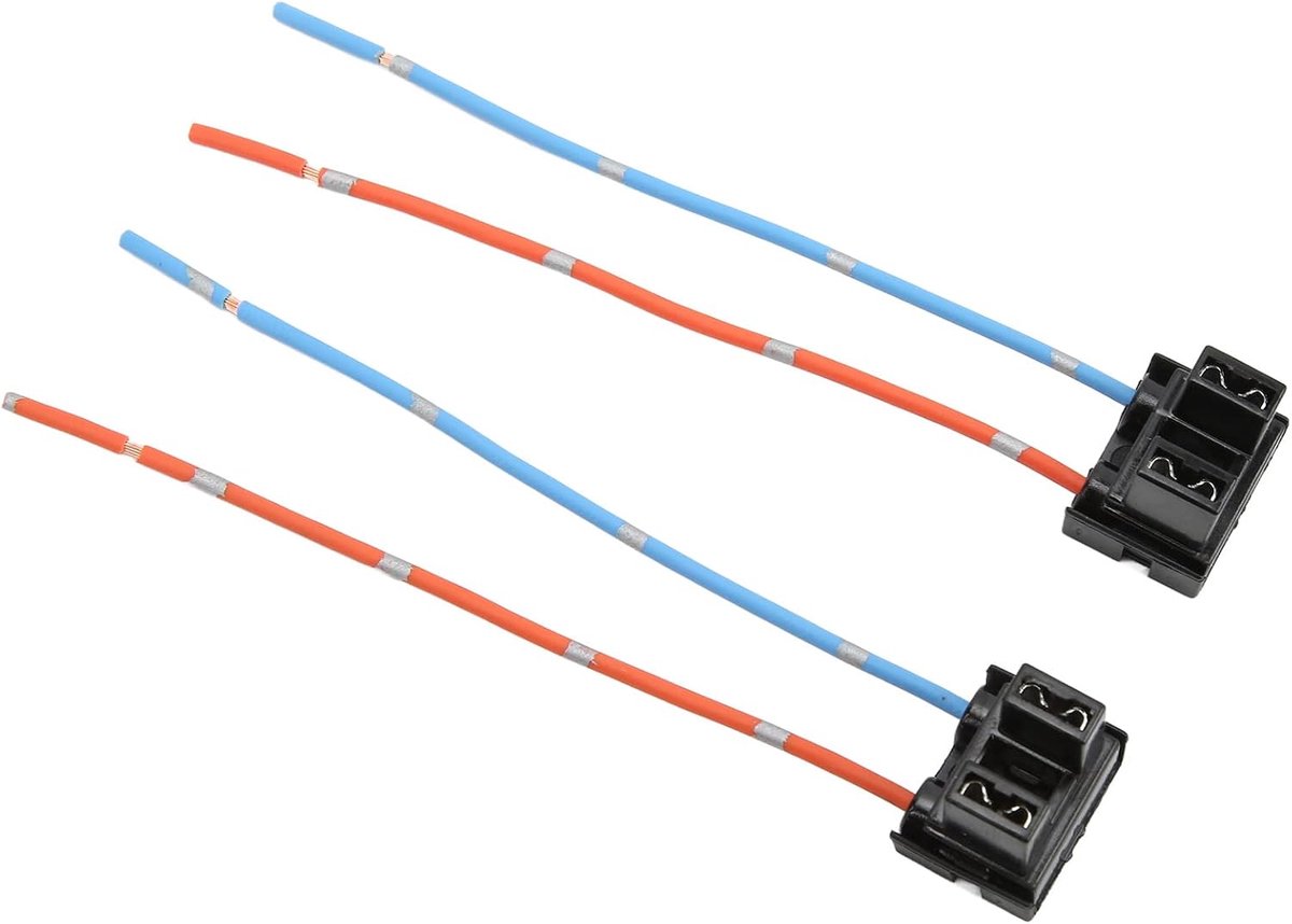 1 Paar H7 Koplamp Lamp Reparatie Socket Connector Kabelboom Rood Koper Hittebestendigheid Duurzaam Eenvoudige Installatie Hoog Rendement Koplamp Lamp Connector