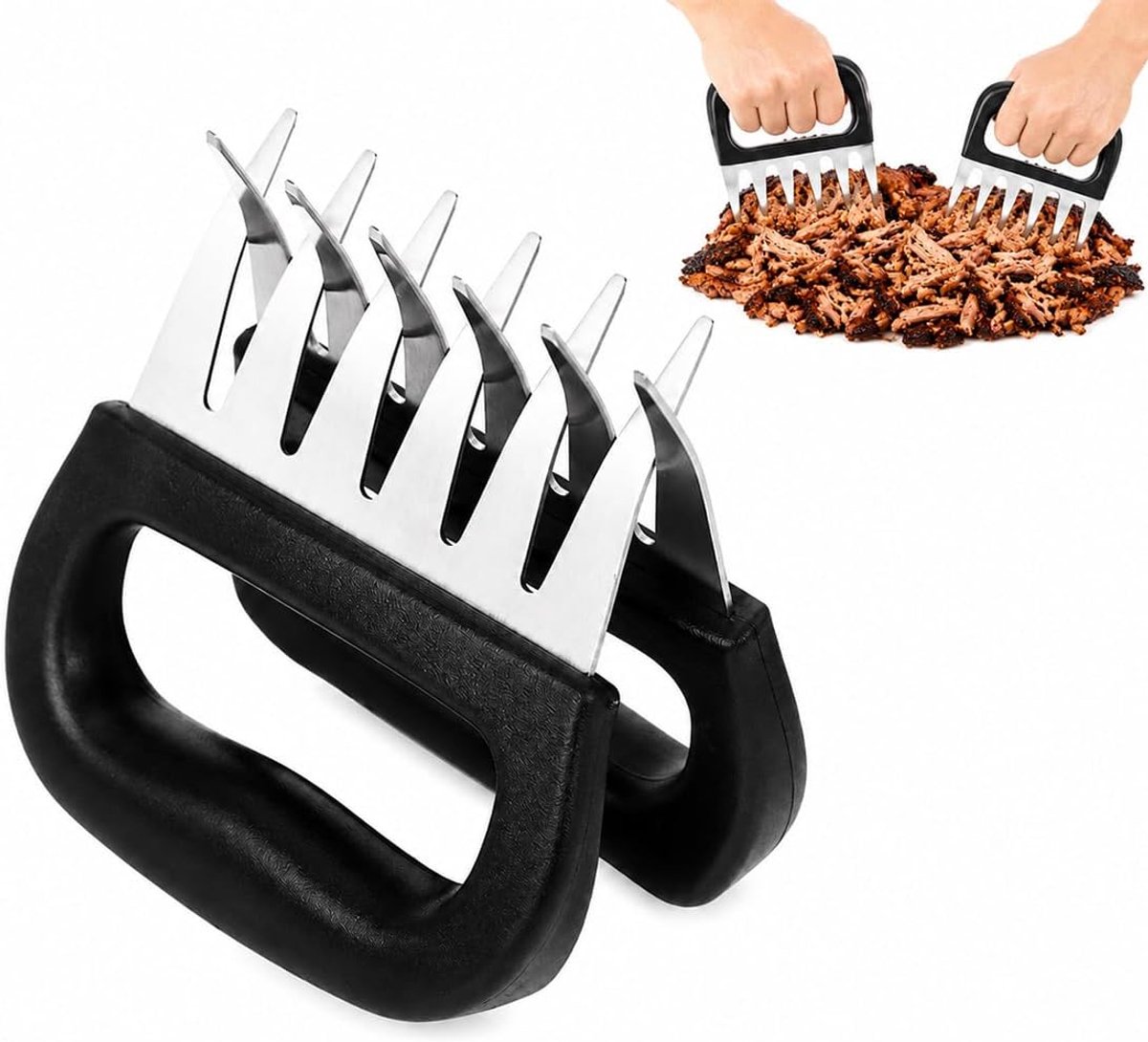 2 stuks BBQ, varkensvlees getrokken - berenpoten voor het grillen van verschillende soorten vlees zoals kip, steak, varkensvlees enz