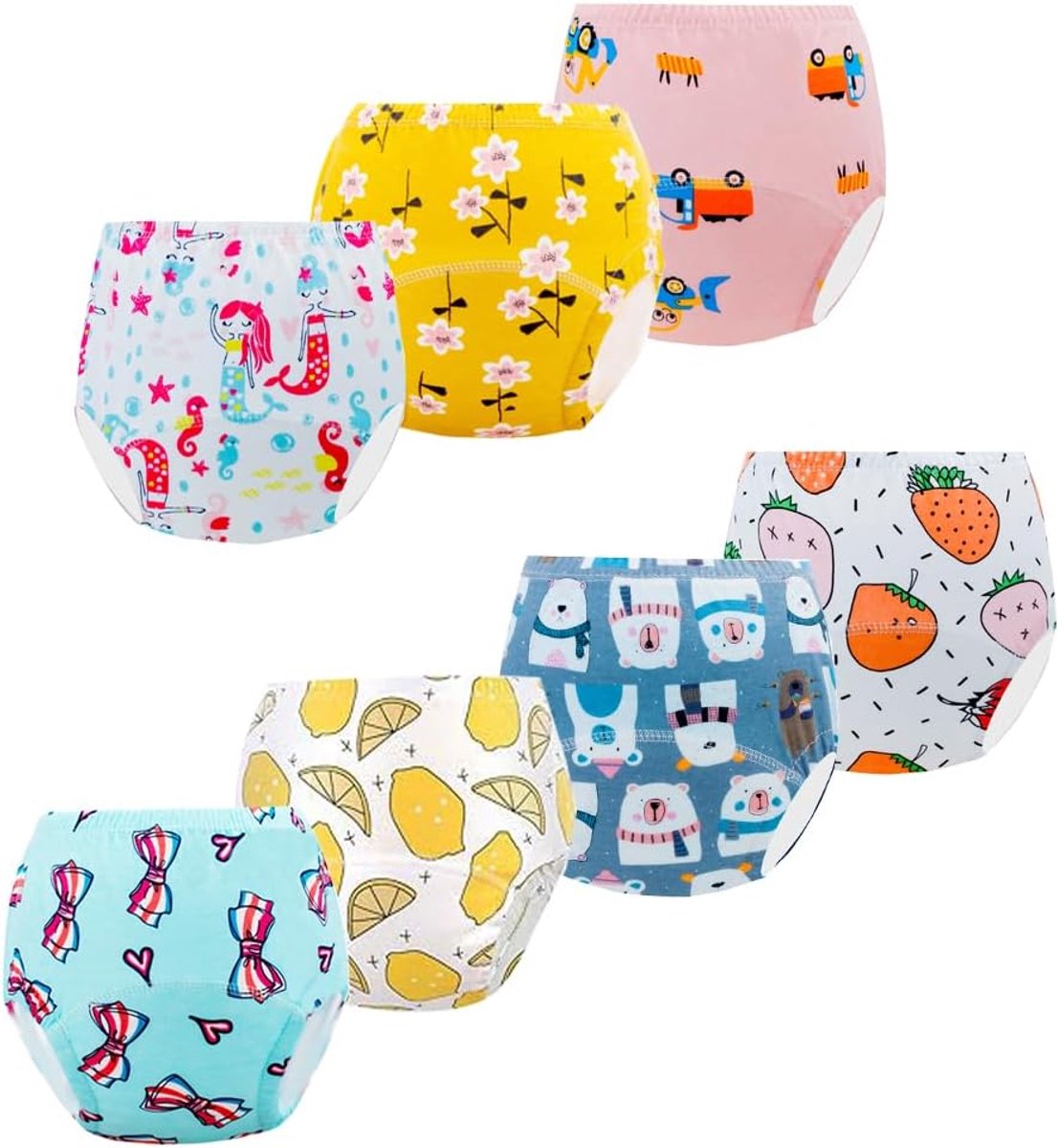 Oefenbroekjes zindelijkheid (1 tot 5 jaar, 7 stuks)
