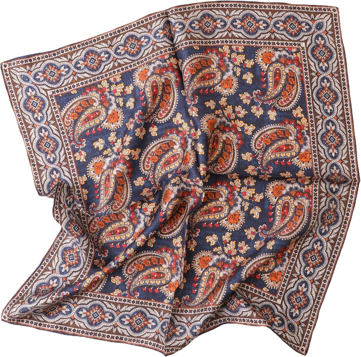 Dame pure zijden bandana, handgerolde zijden halsdoek, uniseks
