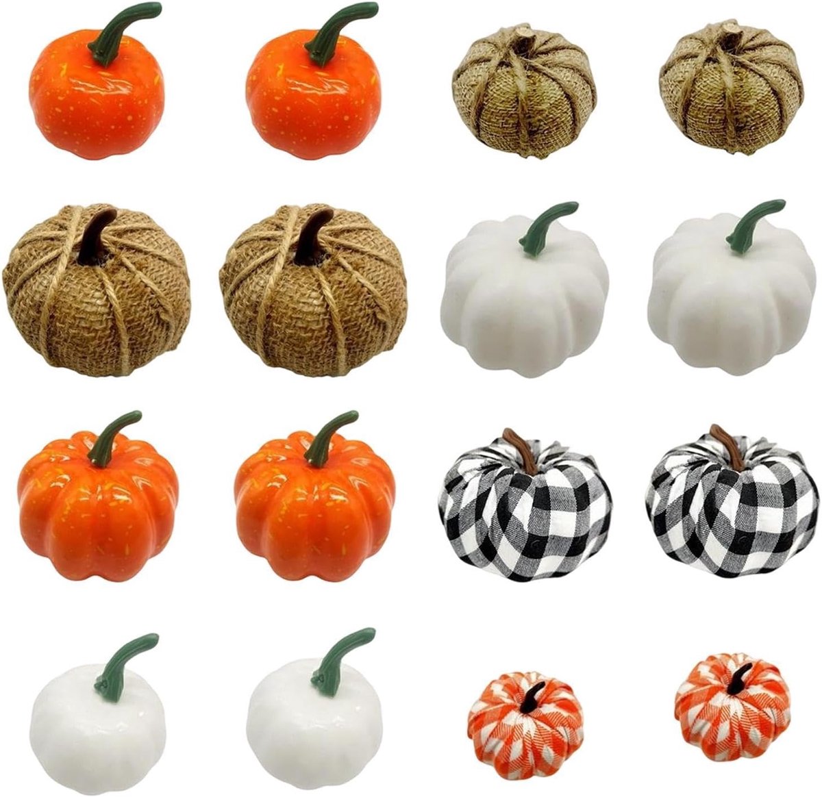 Pompoenen 16 Stuks Realistische Schuim Oogst Thanksgiving