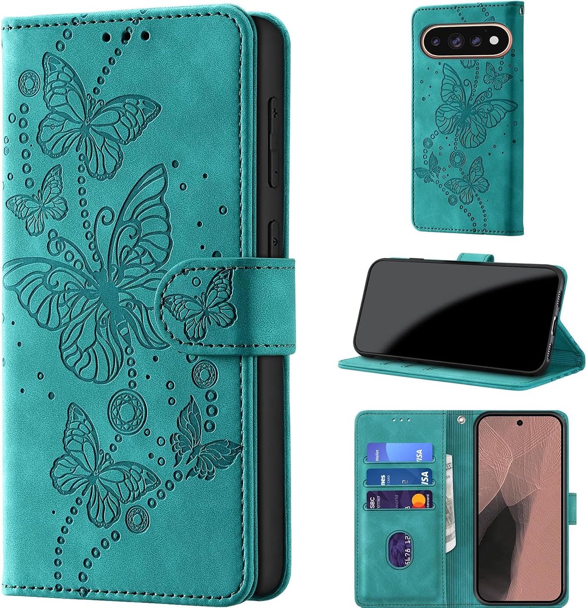 Beschermhoes voor Google Pixel 9 Pro XL / 10 Pro XL, turquoise