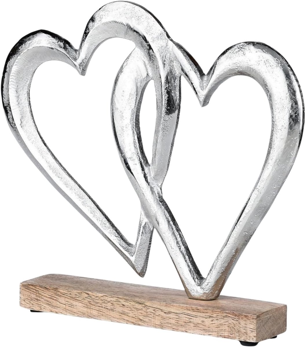 Decoratieve figuur, decoratief object, zilver, Amour -7-