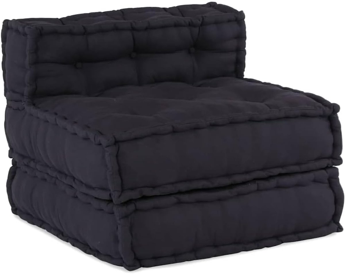 Bankelement antraciet 70x70x54 cm stof