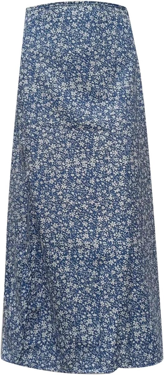 Damesrok, hoge taille, elegant, bohemian, geplooid, midi, lang, zomer, casual, chic, kantoor, vintage, mode, potlood, vloeiend, A116