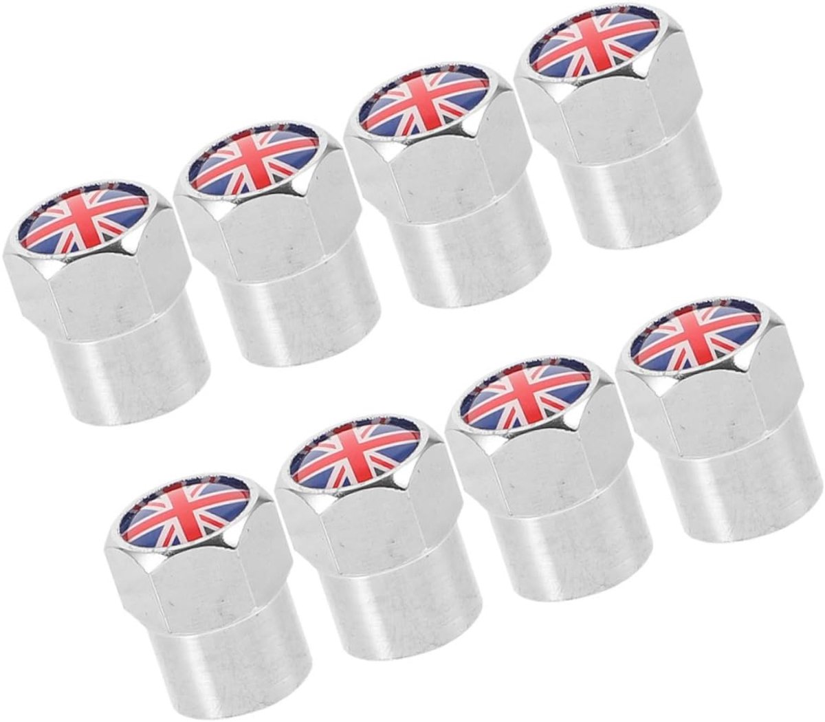 Ventieldoppen Voor Auto Elegante Ontwerpen Eenvoudige Installatie Geschikt Voor Ventielen Auto Motoraccessoires Uk Vlag Stijl