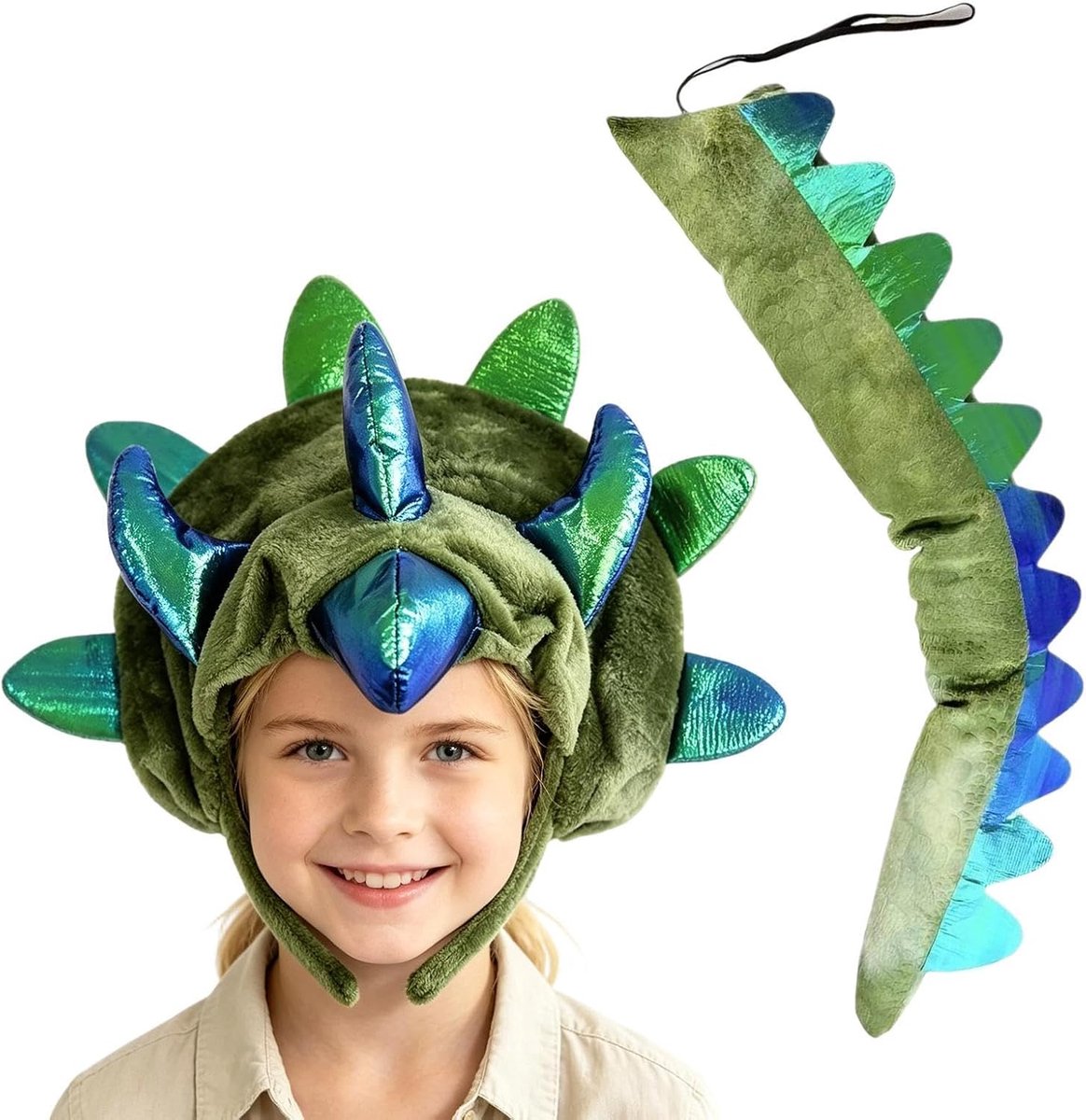 Dinosaurus Hoofdband Set Kinder Halloween Verkleedaccessoires