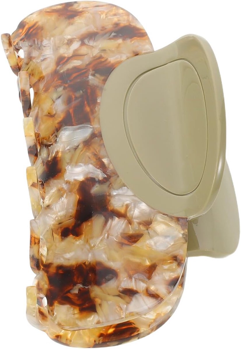 Duurzame Acetaatvezel Klauwen voor Vrouwen Stevige Brede Haarclips met Antislip Grip Oversized Retro Stijl Haarspeld voor Half Opgestoken Kapsels Dagelijks Gebruik