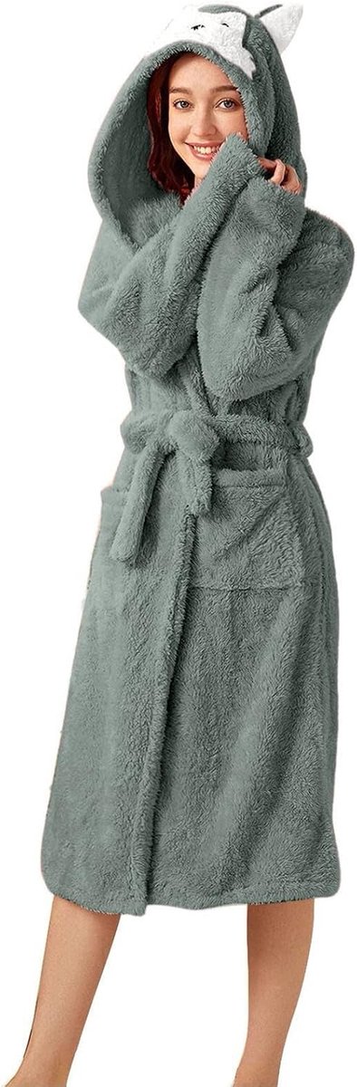 Pyjama voor dames, winter, warm, pilou, badjas voor dames,