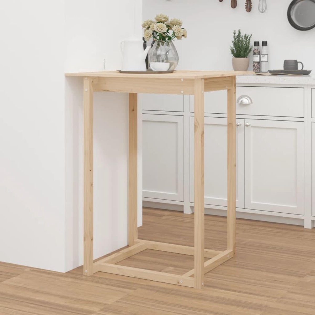 Familie eettafel eettafel voor woonkamer 80x80x110 cm massief grenen