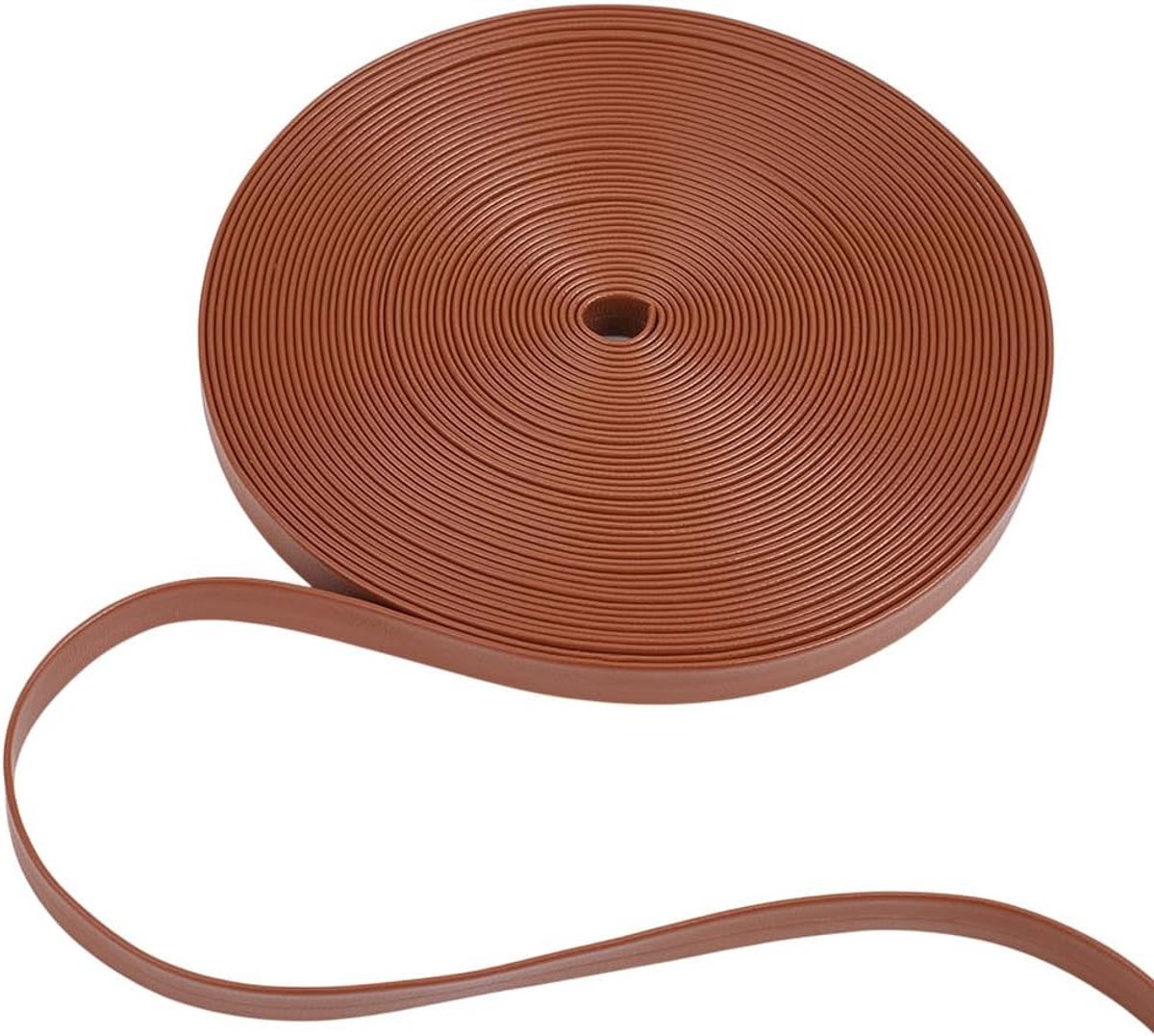 10 m Vouw Over Faux Lederen Trim, 1Cm Brede Zwarte Platte Foldover Lederen Band PU Kunstleer Strips Trim Lint Voor Diy Ambachten Maken