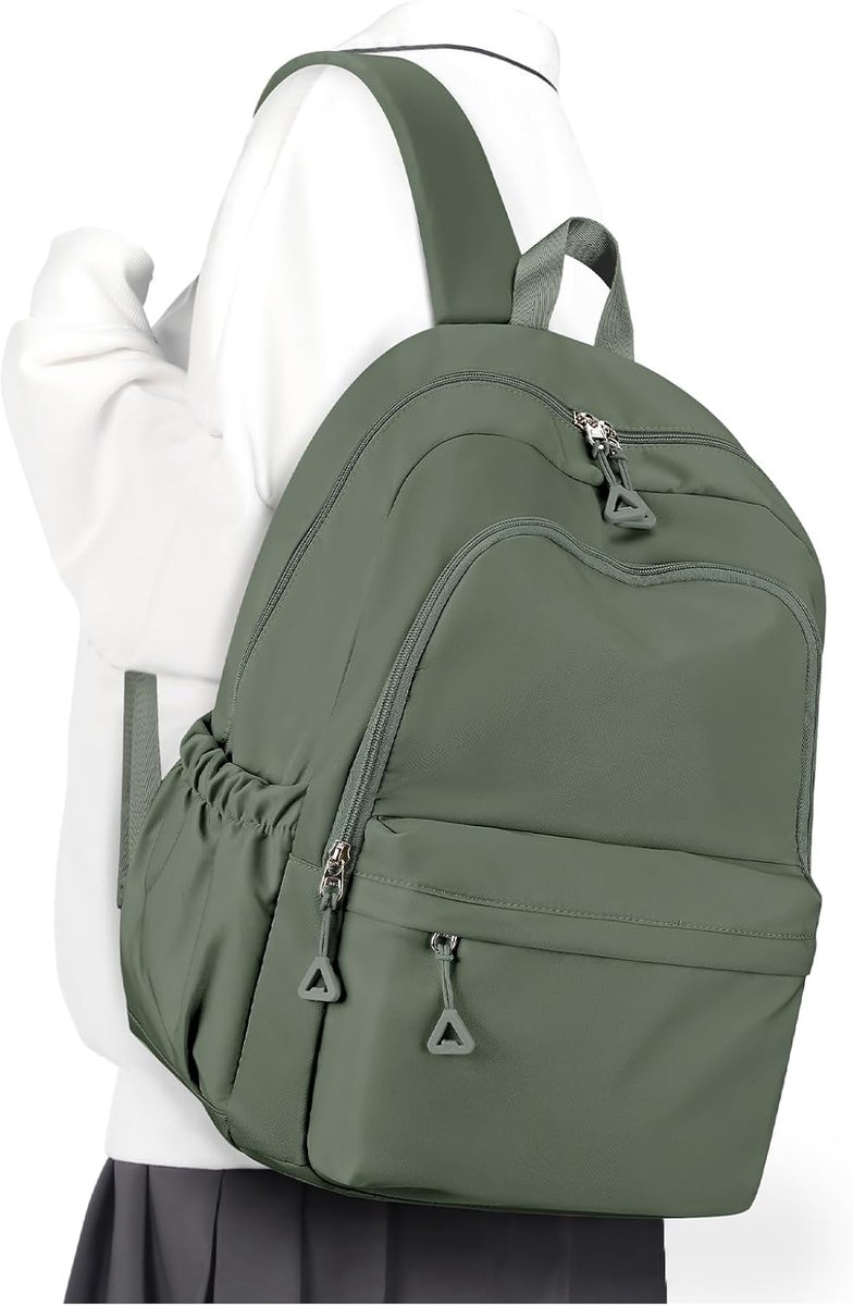 Tieners Meisjes Jongens Schooltas Lichtgewicht Rugzak School Heren Dames Aesthetic Waterdicht School Bag Backpack Laptop Rugzakken Casual Daypacks – Groen