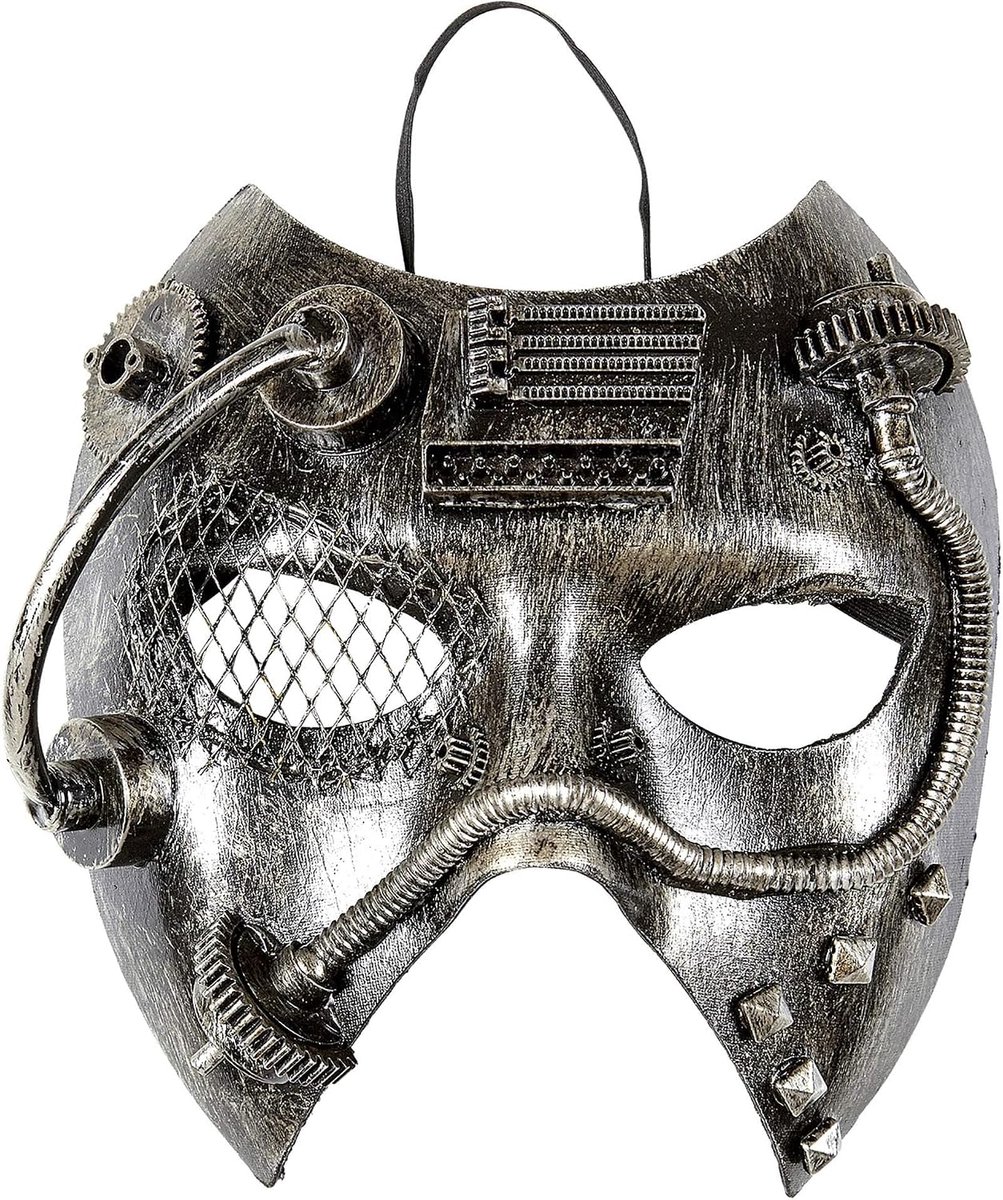 "Silver Steampunkmasker" -
