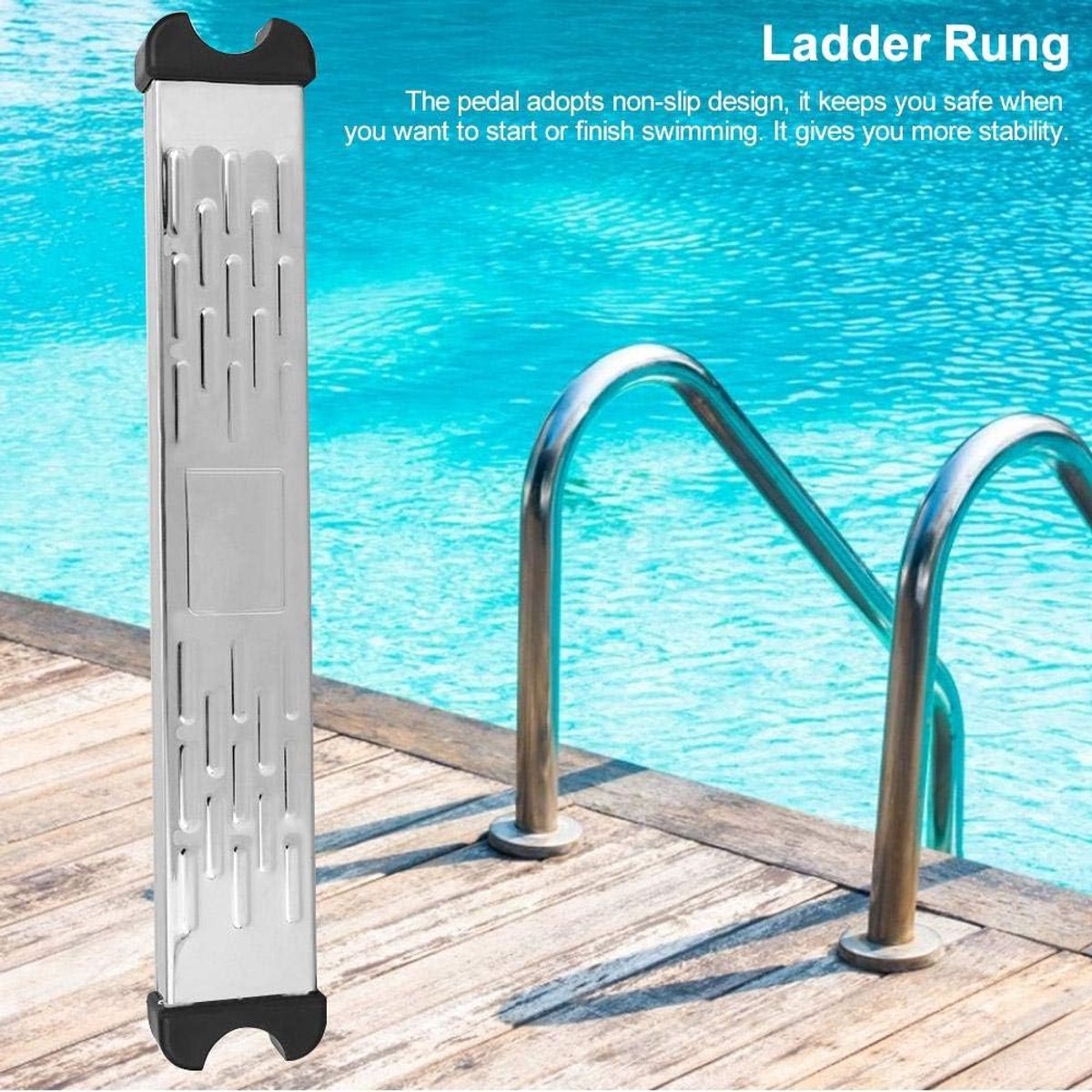 Solide en duurzame laddersport, roestvrijstalen laddersporttrappen Dekpedaalvervanging voor zwembad SPA-zwembad, laddertrappen