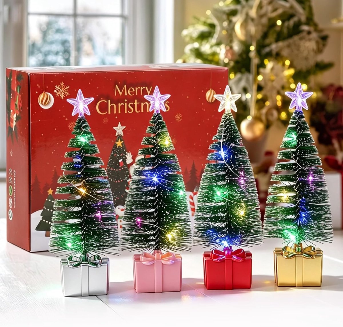 Kerstboom Met Led Verlichting,Kleine Kerstboom Voor Tafel