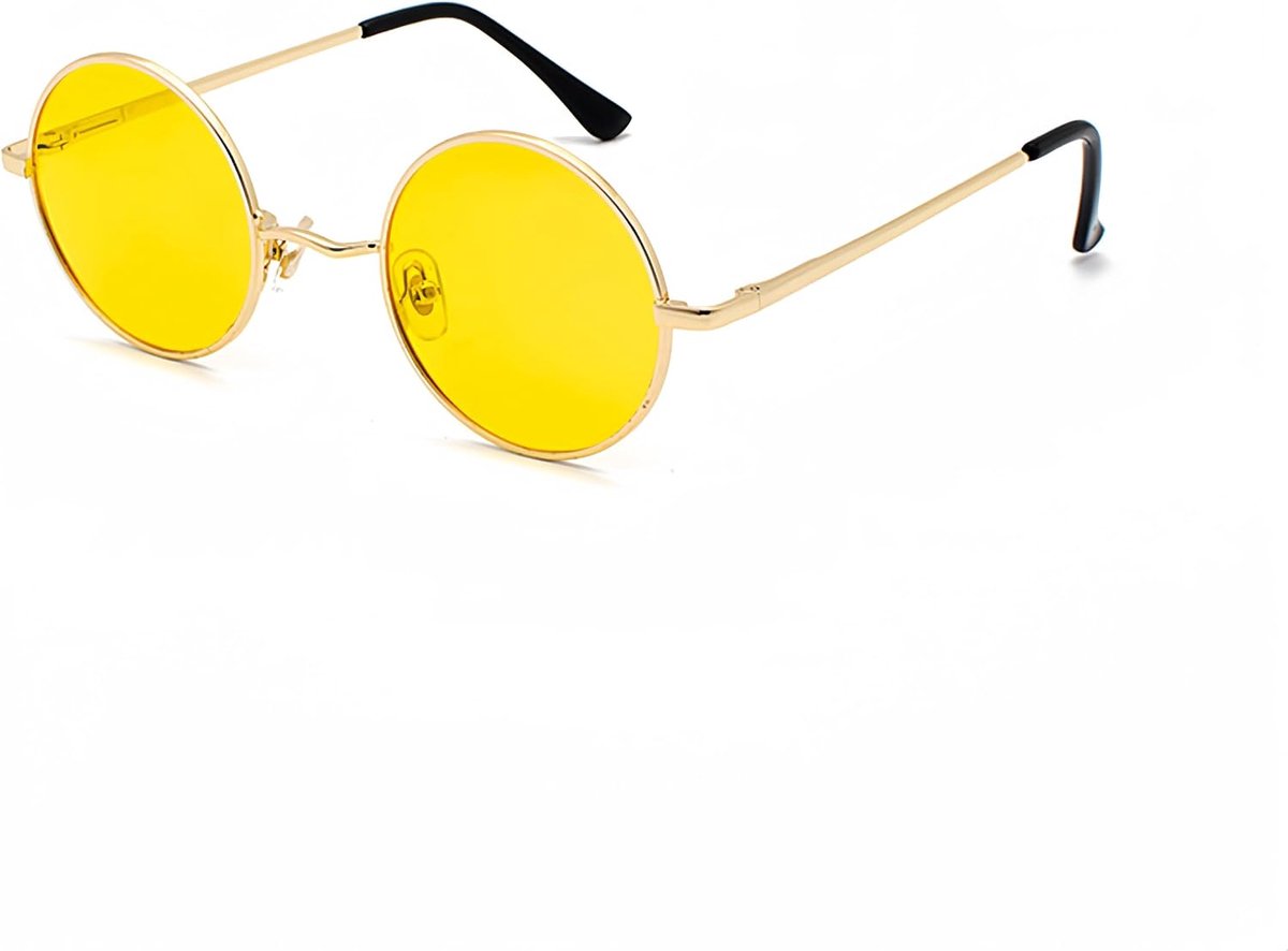 Classic Ronde gepolariseerde zonnebril met metalen frame voor heren en dames