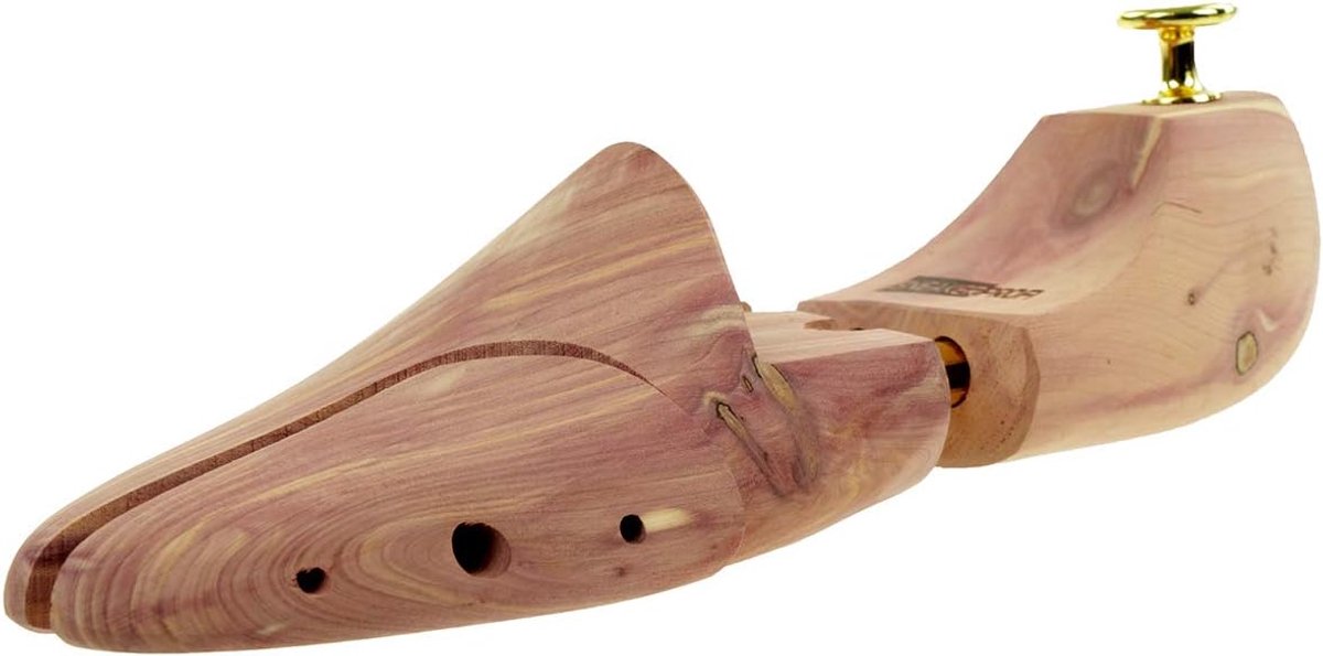 Schoenspanners van cederhout, echt hout, voor dames en heren, met dubbele veer, optimale pasvorm en ventilatie, 5 paar
