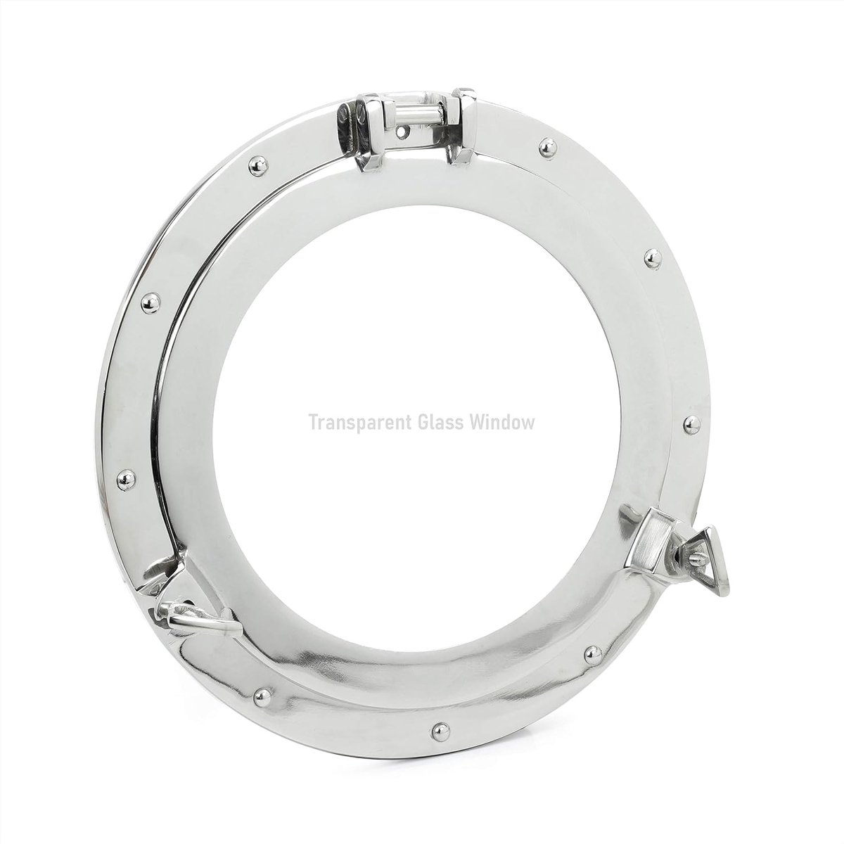 International metaal vervaardigd vernikkeld aluminium patrijspoort badkamer decor (17 Inch, Window)