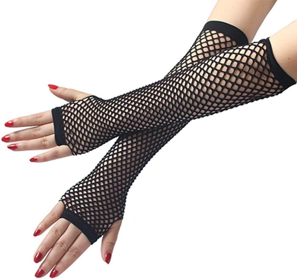 Handschoenen voor dames en meisjes met visnet