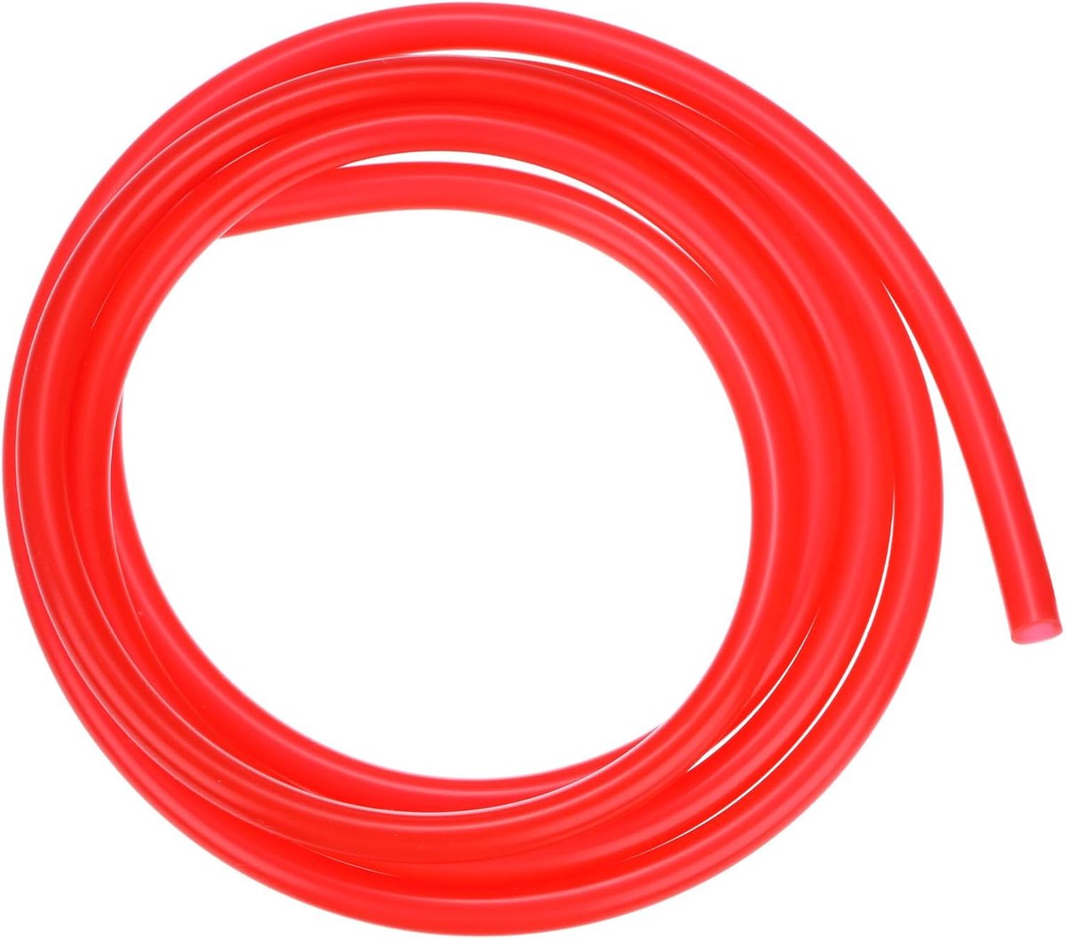 Siliconen buis, 3/16" (5 mm) ID x 9/32" (7 mm) OD siliconenrubber vacuümbuis, 5 ft (1,5 M) hoge temperatuur waterluchtslangpijp voor pomp/vloeistofoverdracht, thuisbrouwen/wijnmaken [rood]