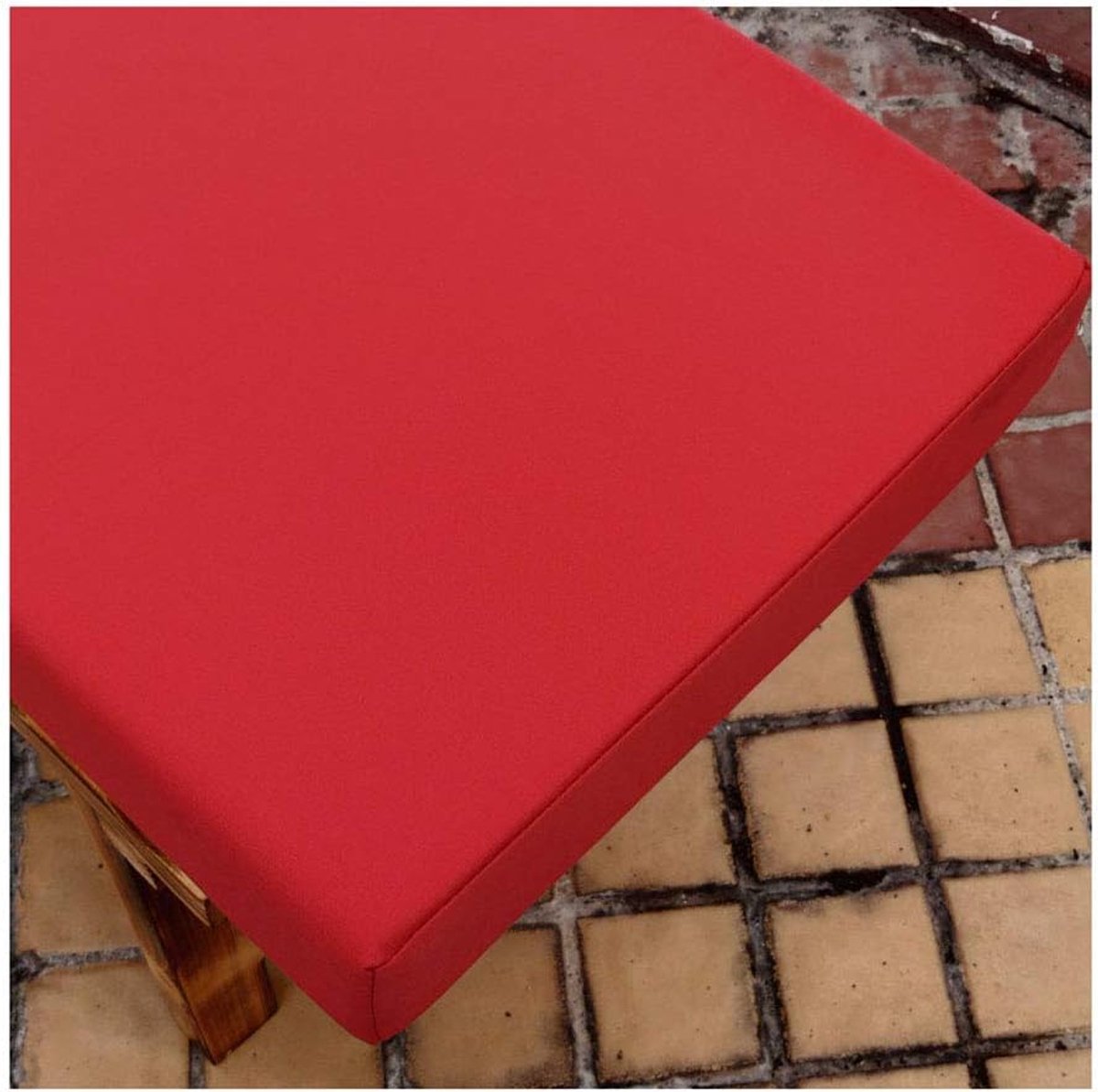 Bench Kussen 2 or3 Zitbank Mat Pad Tuin Bank Patio Pad Bench Kussen Indoor Outdoor,5cm Dikte, Waterdichte Doek Seat Cover Multi-color multi-size-Rood 120×30×5cm (47×12×2in)