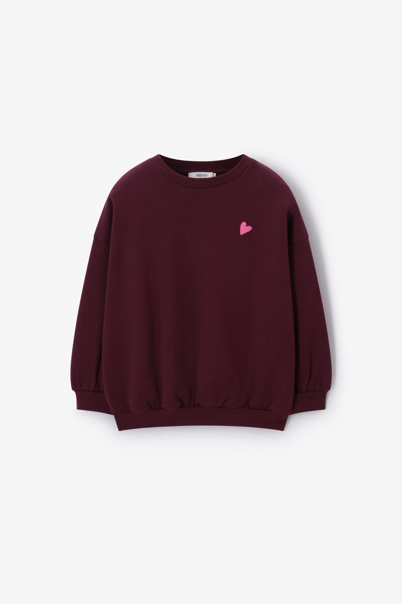 Sissy-Boy - Donkerrode oversized sweater