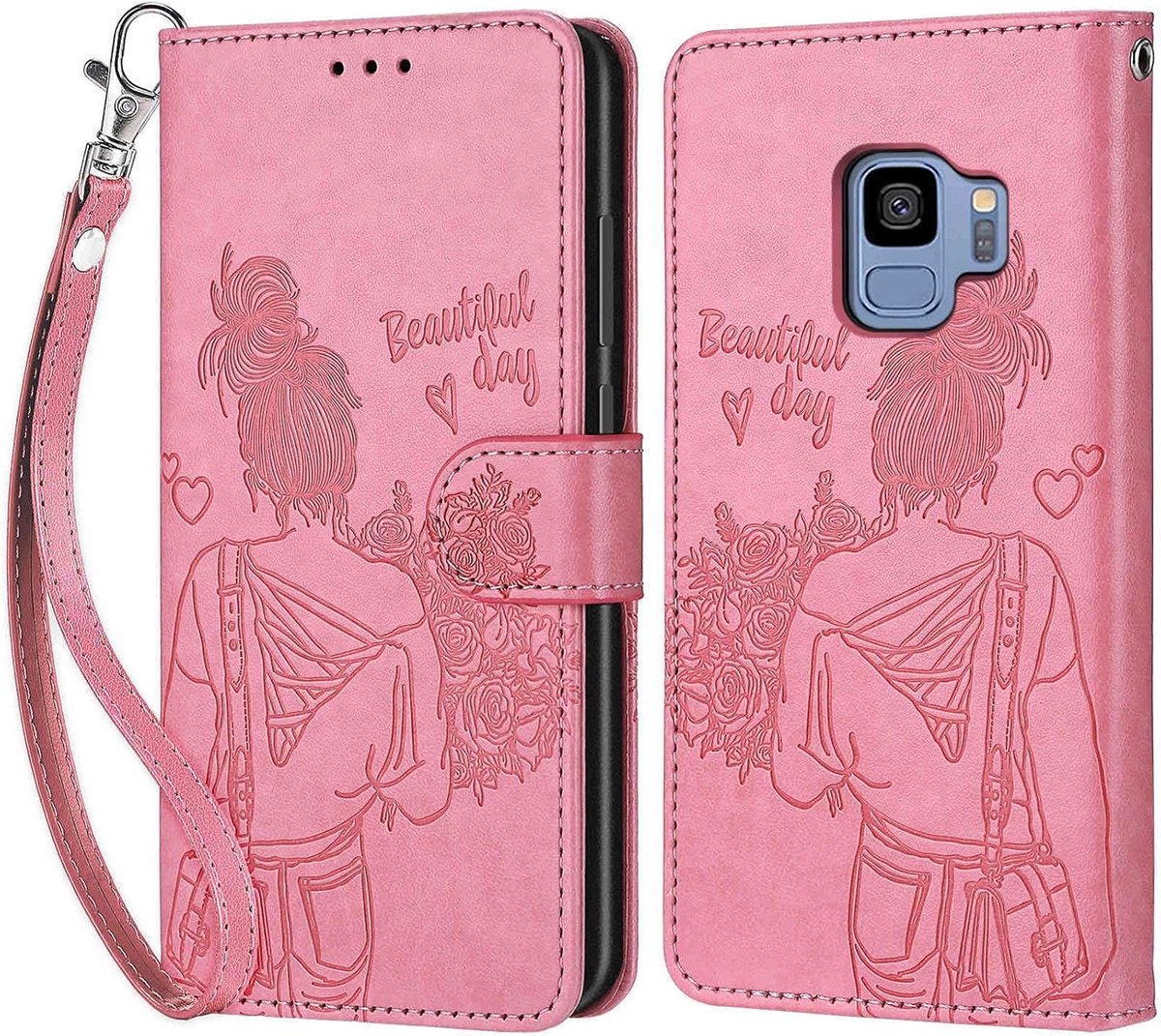 Telefoonhoesje voor Samsung Galaxy S9, roze