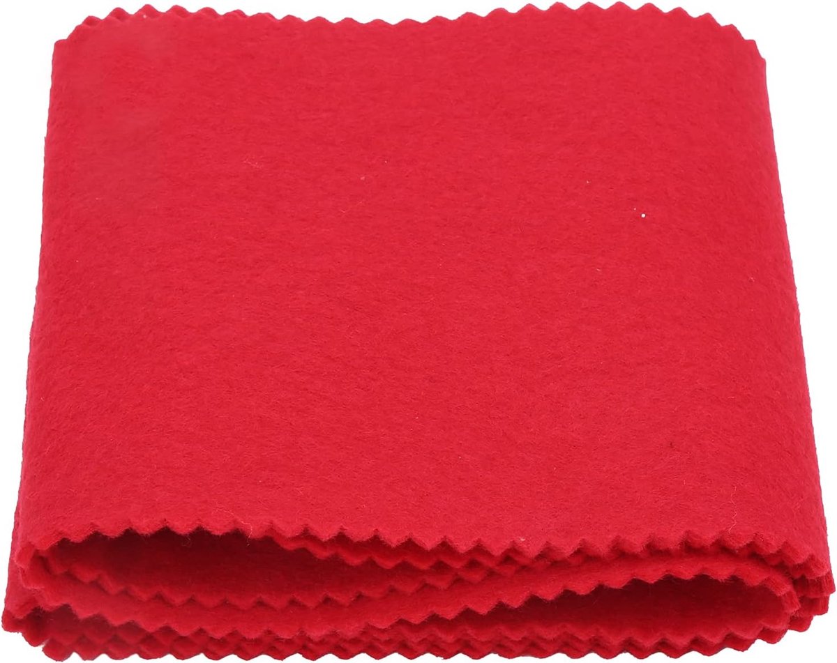 pianoklavierdoek voor het absorberen van vocht en het voorkomen van beschadigingen, vilten hoes voor het reinigen van piano's (rood)
