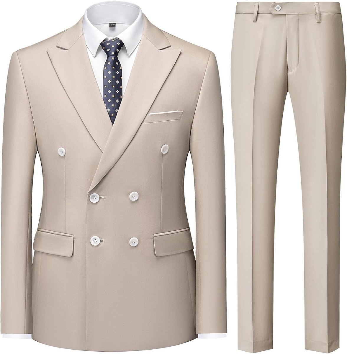 2-delig, bruiloft, slim fit, zakelijk, dubbele knoopsluiting, twee knopen, effen, smoking, kostuum, 2 stuks, zakelijk