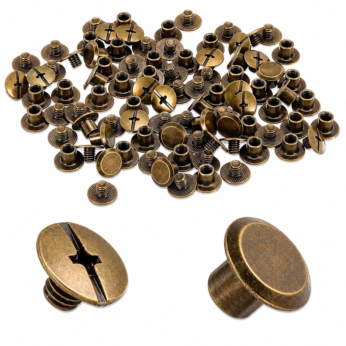 (kruiskop M5 x 5 mm brons)