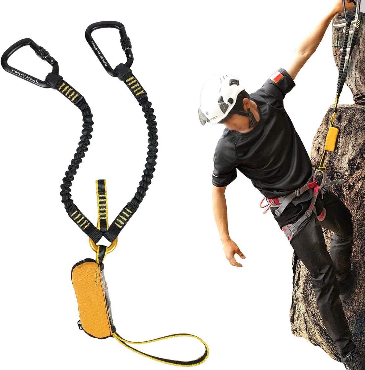 Via ferrata set, klimgordel heren, klimuitrusting