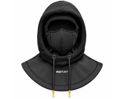 Wieport Bivakmuts - Balaclava voor Skiën, Motor, Snowboarden & Fietsen - Ski Masker - Nekwarmer - Winddicht
