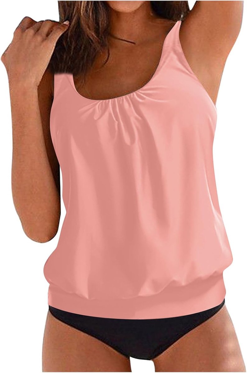 Tankini Damen Bauchweg Zweiteilig Badeanzug Push up Bademoden Plus Größe Tankini Set Tankini Oberteil mit Badeshorts Elegant Sommer Badeanzüge Strand Schwimmanzug