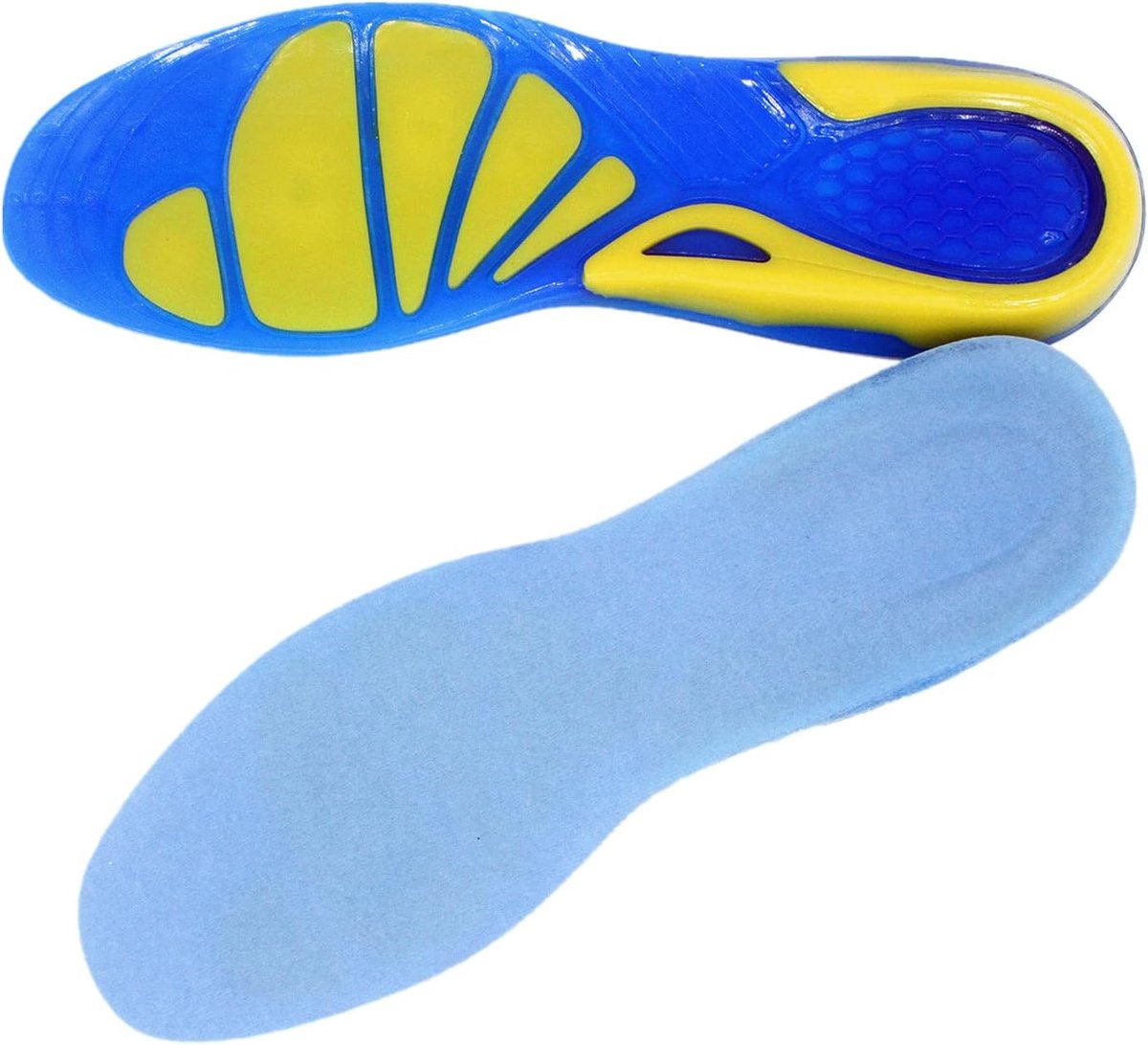Schoeninlegzolen, schokabsorberende inlegzolen, gel-inlegzolen voor sportmassage, antibacterieel en flexibel, siliconen (34-38 EU)