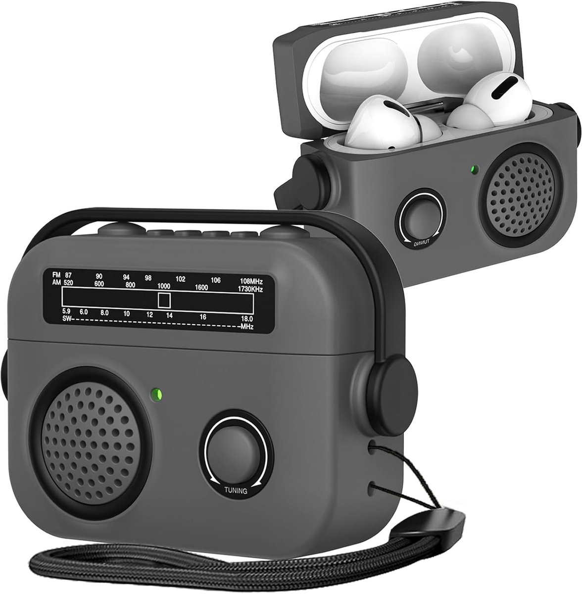 Radio Design Hoesje voor AirPods Pro 3 SYJ Grijs