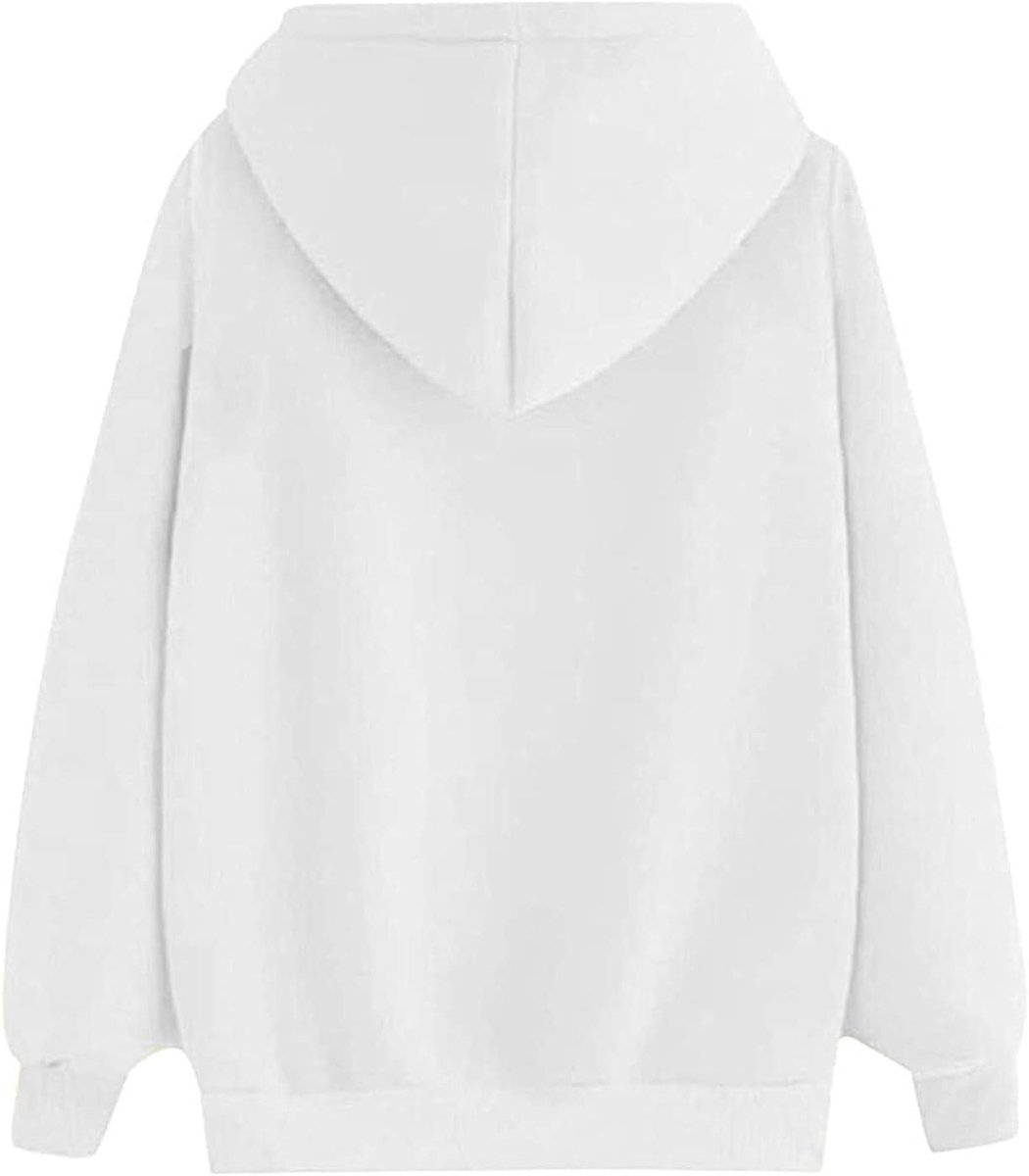 Rode hoodie met hartje, lange mouwen en kangoeroe zak