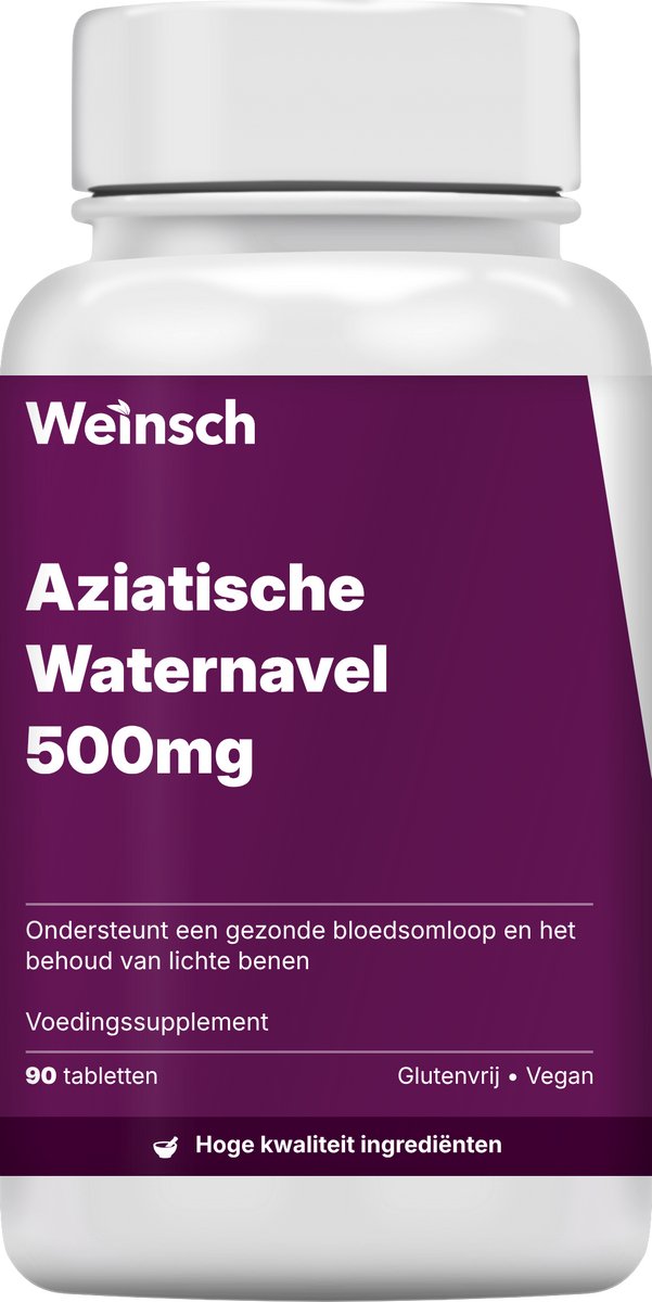 Weinsch Aziatische Waternavel 500mg | 580mg | 90 tabletten
