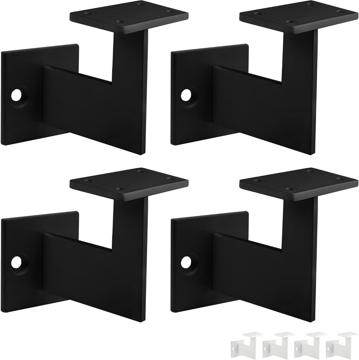 Goods Berlin EDGE Leuninghouder, 4 stuks, stijlvolle wandmontage voor binnen en buiten