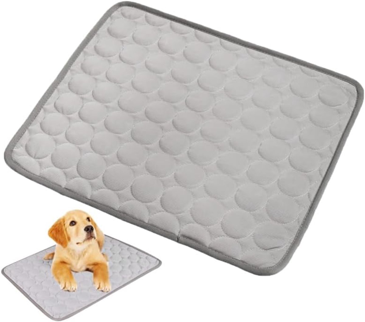 Kat en hond van nylon en polyester, lichte koelmat voor huisdieren voor de zomer met gelijkmatige warmteafvoer als koel zitkussen