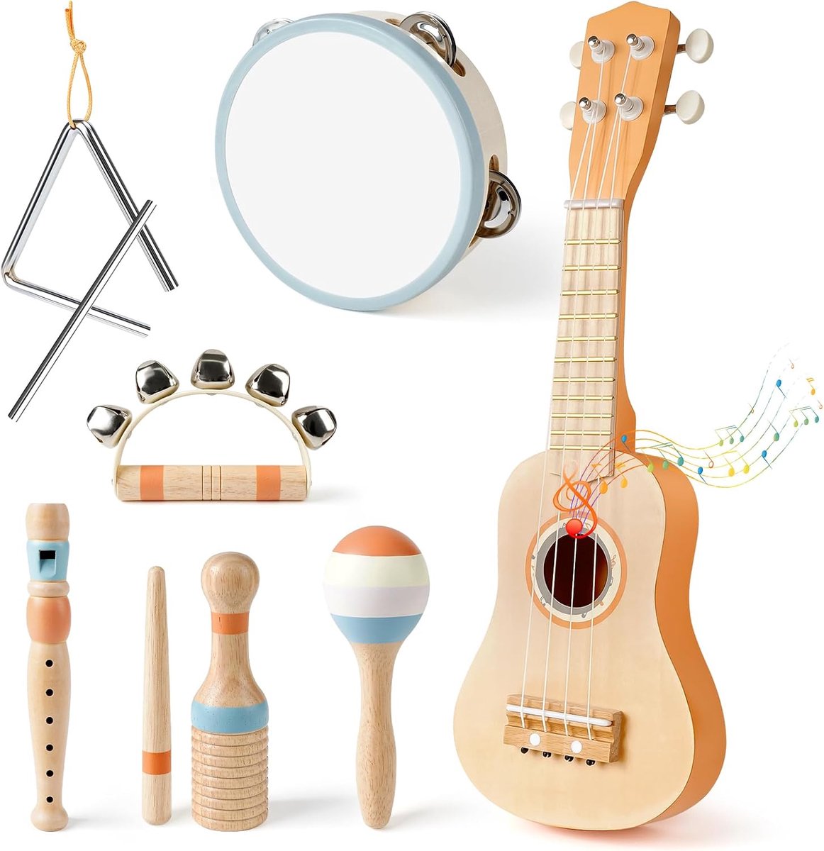 Baby Muziekspeelgoed Baby Meisje Gift Maracas Percussie Drum Instrumenten Zintuiglijk Speelgoed Voor Jongens Meisjes Gift