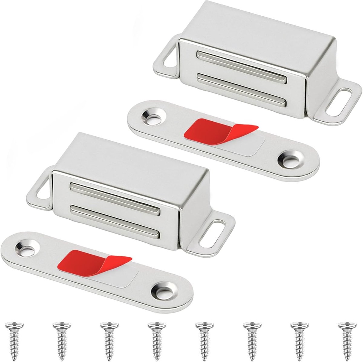 2 stuks, 45 mm, roestvrij staal, magnetisch