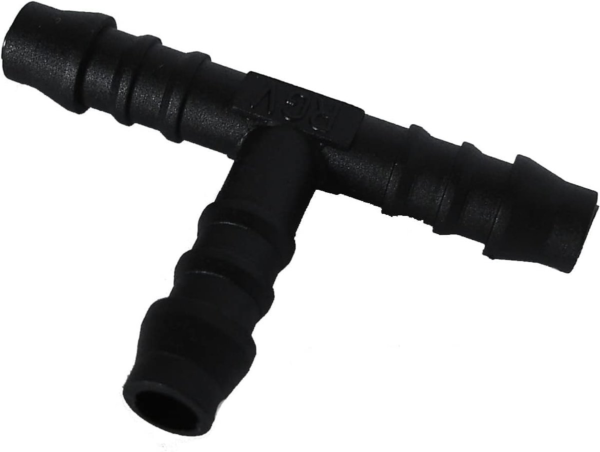 Kunststof T-stuk x2 - buitendiameter 10 mm voor slangen
