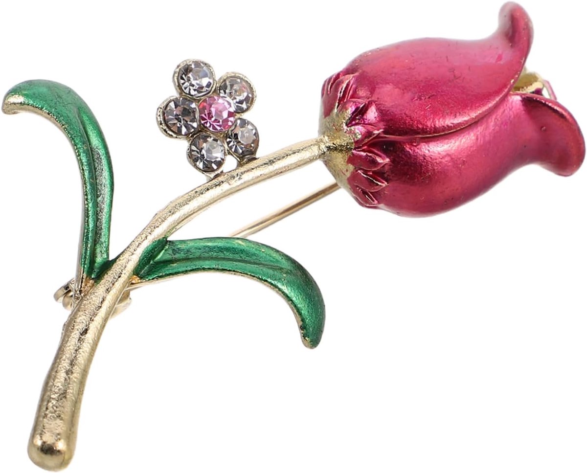 Handgemaakte Bloemspeld van Zinklegering met Druppelkleurontwerp Bruiloften Feesten Dagelijks Gebruik Stijlvolle Accessoire Vrouwen