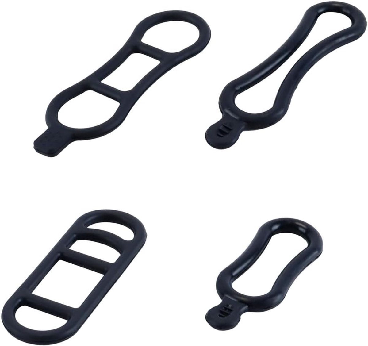Dailygoods - 4 Stuks Siliconen Fietslichtbanden voor Vervanging van Fietslampbevestiging