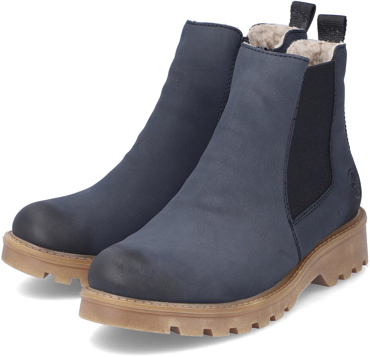 Rieker Dames 73250 14 Chelsea Boots Blue