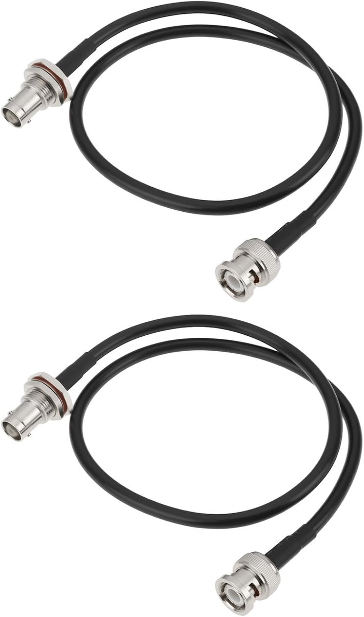 Draadloze Microfoon Ontvanger Verlengkabel 0.5m BNC Mannelijk naar Vrouwelijk voor IEM Systemen en Audio Apparatuur