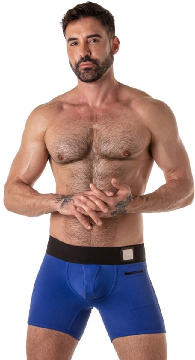 Wide Waistband Trunk Blauw