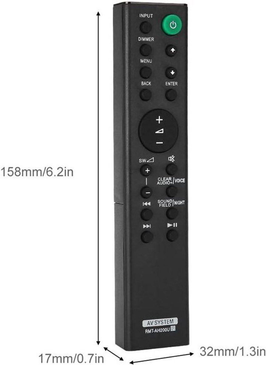 Allecto Plus - Universele Afstandsbediening voor Speaker vervanging - Geluidsbalk